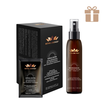 PACK 30 u. aceleradores de bronceado Royal Bronze ® + OBSEQUIO !