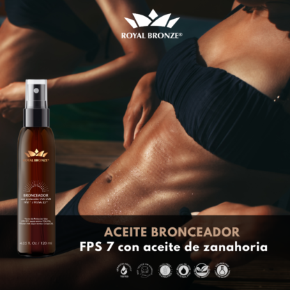 Tanning Oil - bronceador factor 7 en spray Royal Bronze 120 ml mayorista - Image 3