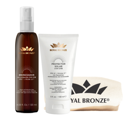 FULL TANNING 1 - Pantalla Royal Bronze 150 ml + aceite de bronceado + loneta